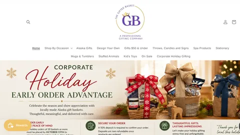 Preview of the The Gifted Basket website