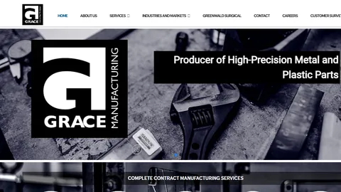 Preview of the Grace Manufacturing website
