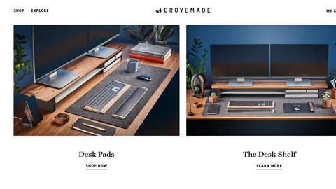Preview of the Grovemade website