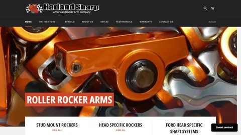 Preview of the Harland Sharp website