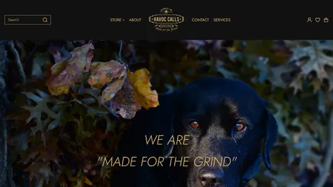 Preview of the Havoc Calls website