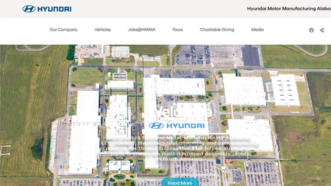 Preview of the Hyundai Motor Manufacturing Alabama website