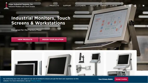 Preview of the Hope Industrial Systems website