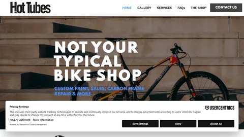 Preview of the Hot Tubes website