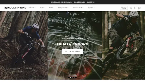 Preview of the Industry Nine website