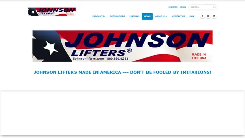 Preview of the Johnson Lifters website