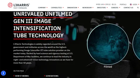 Preview of the L3Harris website