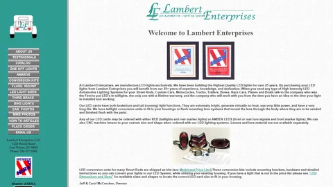 Preview of the Lambert Enterprises website