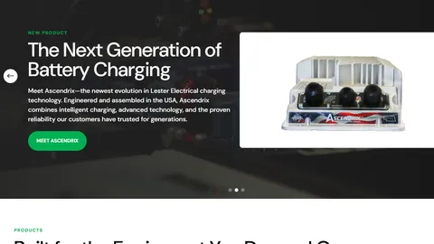 Preview of the Lester Electrical website