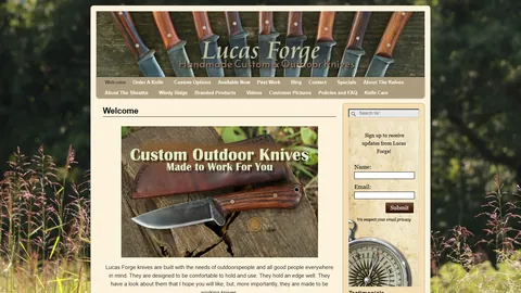 Preview of the Lucas Forge website