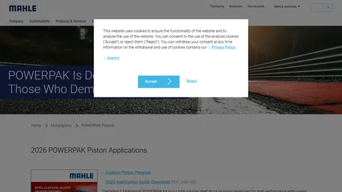 Preview of the MAHLE website