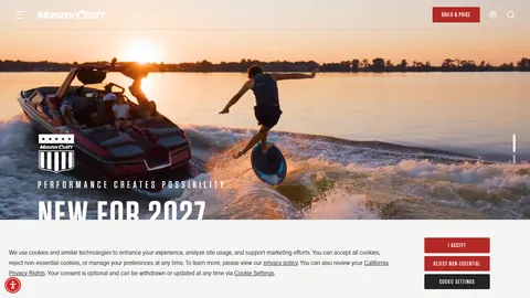 Preview of the MasterCraft website
