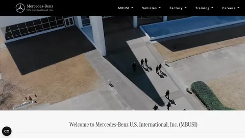 Preview of the Mercedes-Benz U.S. International website