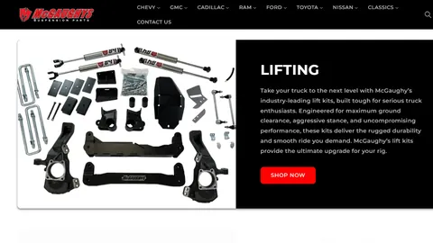 Preview of the McGaughy's Suspension website