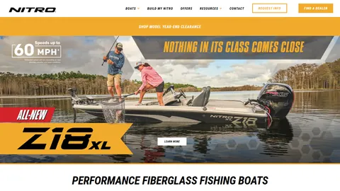 Preview of the Nitro website