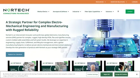Preview of the Nortech Systems website