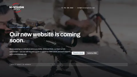 Preview of the N-Vision Optics website