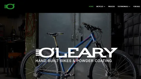 Preview of the O'Leary Built Bicycles website