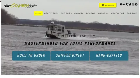 Preview of the Oquawka Boats & Fabrication website