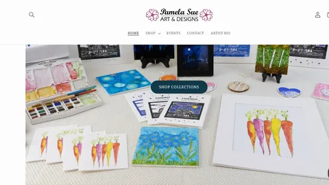 Preview of the Pamela Sue Art & Designs website