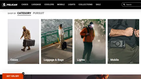 Preview of the Pelican Products website