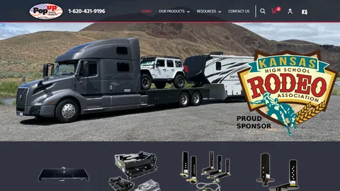 Preview of the Pop Up Hitch website