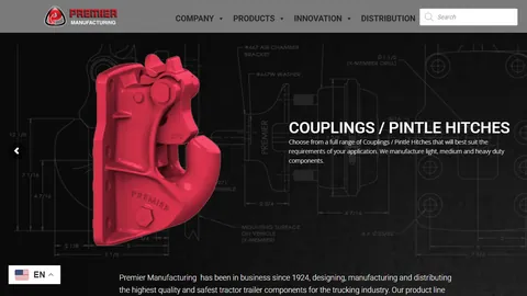 Preview of the Premier Manufacturing website
