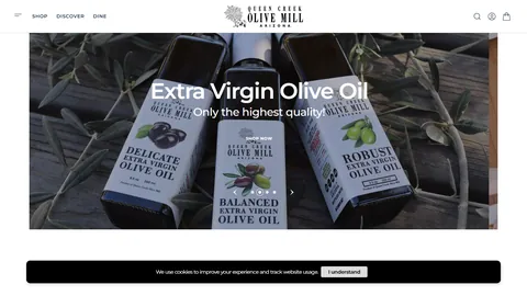 Preview of the Queen Creek Olive Mill website