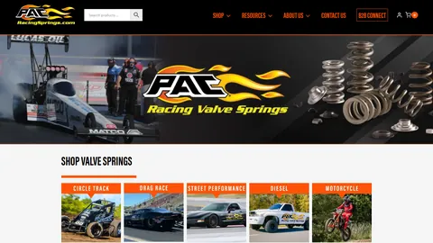 Preview of the PAC Racing Springs website