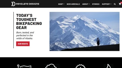 Preview of the Revelate Designs website