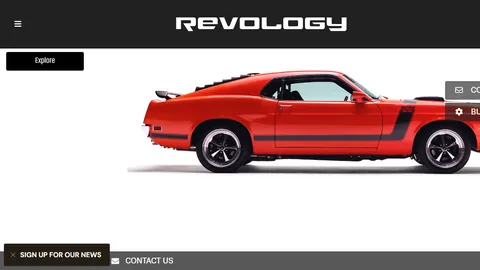 Preview of the Revology Cars website