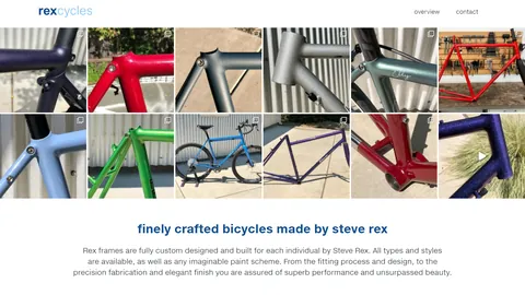 Preview of the Rex Cycles website