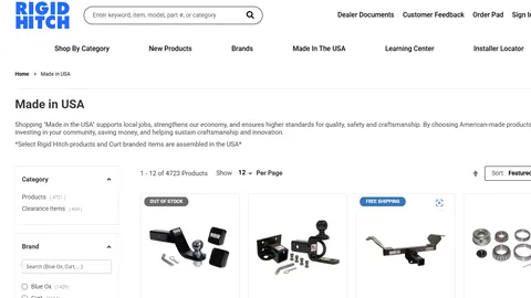 Preview of the Rigid Hitch website