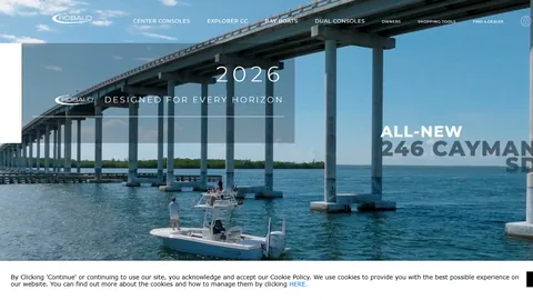 Preview of the Robalo website