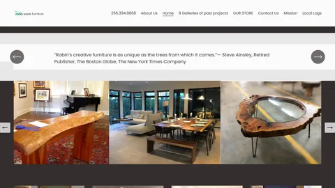 Preview of the Robin Wade Furniture website