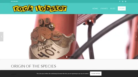 Preview of the Rock Lobster Cycles website