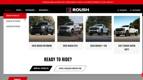 Preview of the Roush Performance website