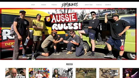 Preview of the S&M Bikes website