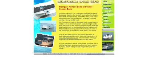 Preview of the Southern Star Mfg LLC website