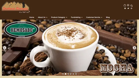 Preview of the Southwest Beverages website