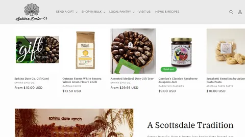 Preview of the Sphinx Date Co. website