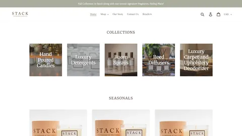 Preview of the STACK Candles website