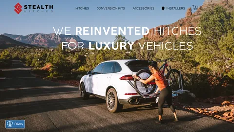 Preview of the Stealth Hitches website