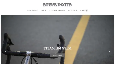 Preview of the Steve Potts Bicycles website