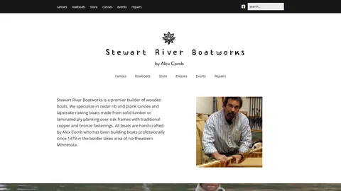 Preview of the Stewart River Boatworks website