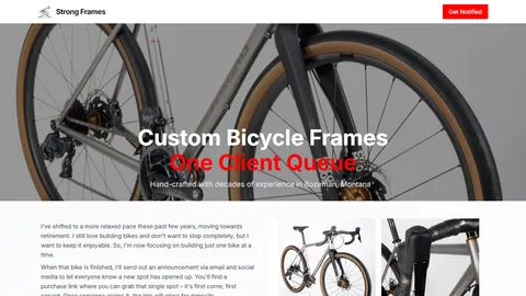 Preview of the Strong Frames website