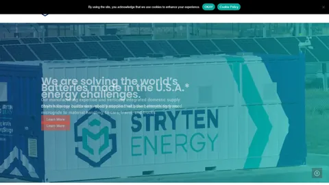 Preview of the Stryten Energy website