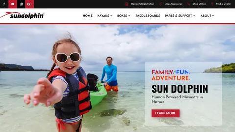 Preview of the Sun Dolphin website