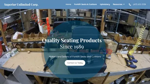 Preview of the Superior Unlimited website