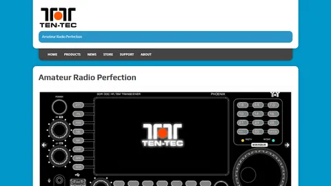 Preview of the Ten-Tec website
